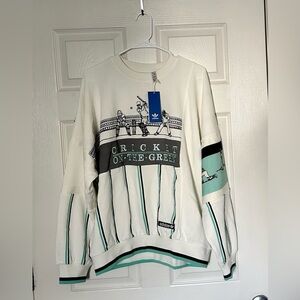 Adidas Originals Retro Sports Cricket-Inspired Crew Sweatshirt